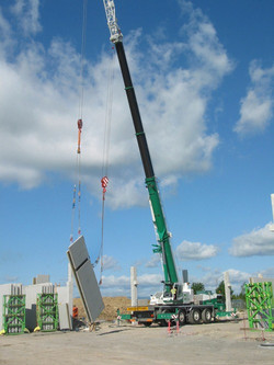 Precast concrete line