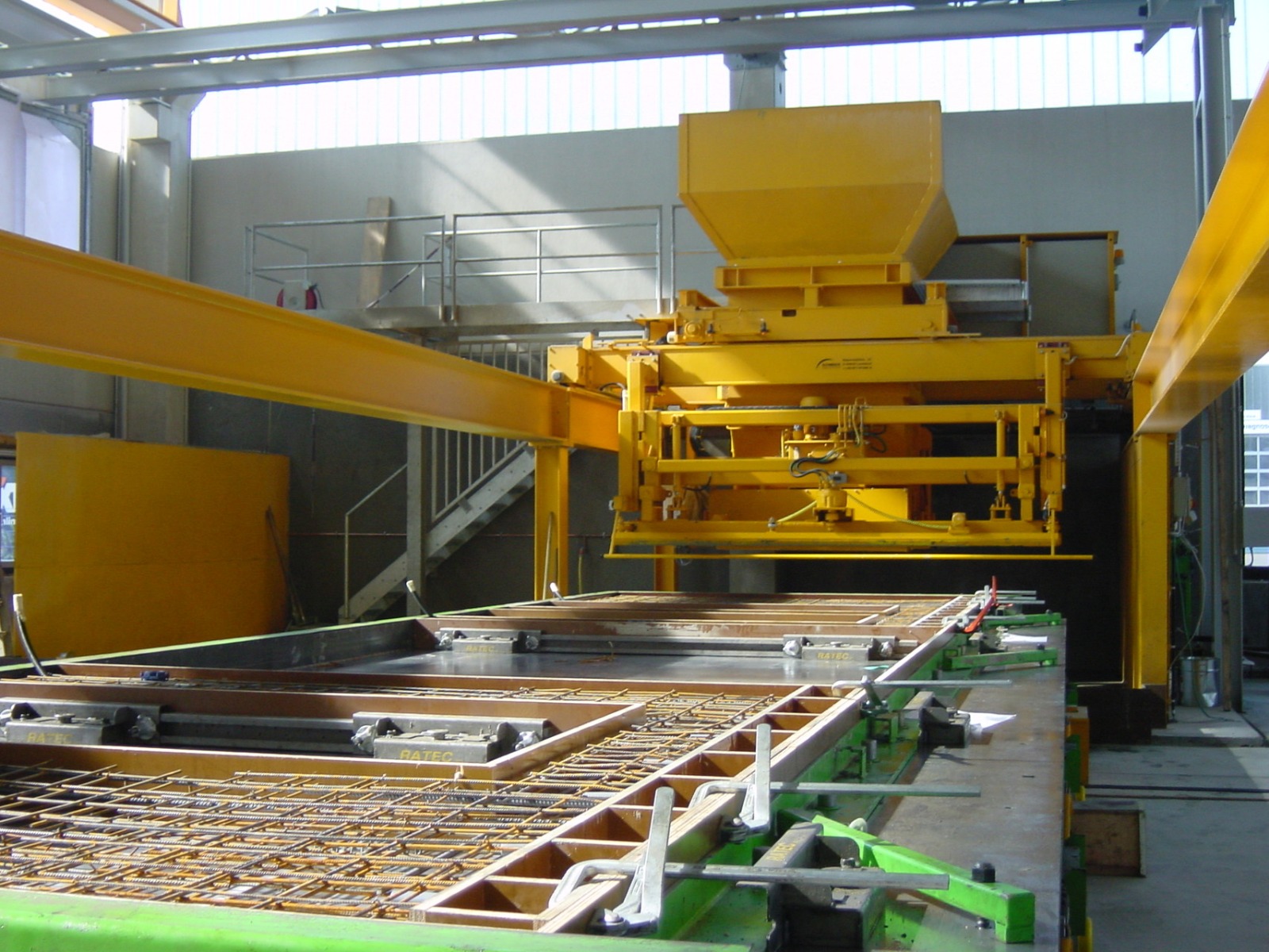 Precast concrete line
