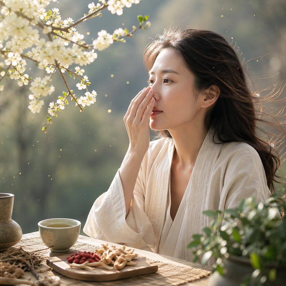 Rhinite allergique en MTC : causes, traitements et conseils d’hygiène de vie