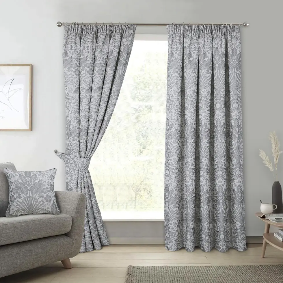 Thumbnail: keswick eyelet/pencil pleat curtains in natural colour