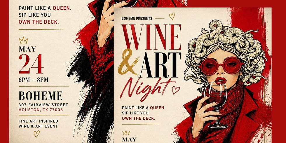 Queen of Hearts Art Event at Boheme