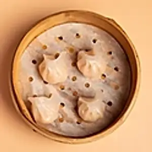E1. Ha gau: Gedämpfte Reismehlteigtaschen mit Shrimps-Füllung./ Shrimp dumplings in rice flour skin./ 虾饺