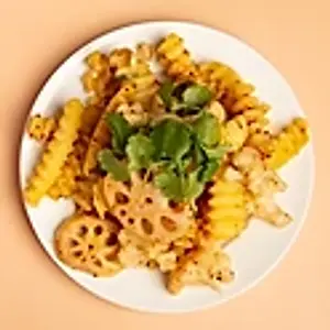 A5. Gewürzter Salat mit Kartoffel, Blumenkohl, Lotuswurzel /Spicy salad with potato, cauliflower lotus root/狼牙土豆