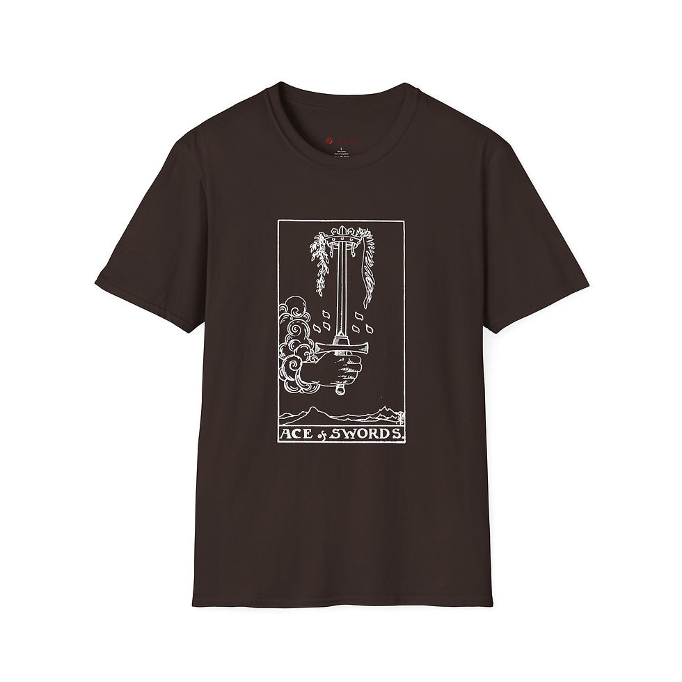 Thumbnail: Tarot Ace of Swords Unisex Softstyle T-Shirt