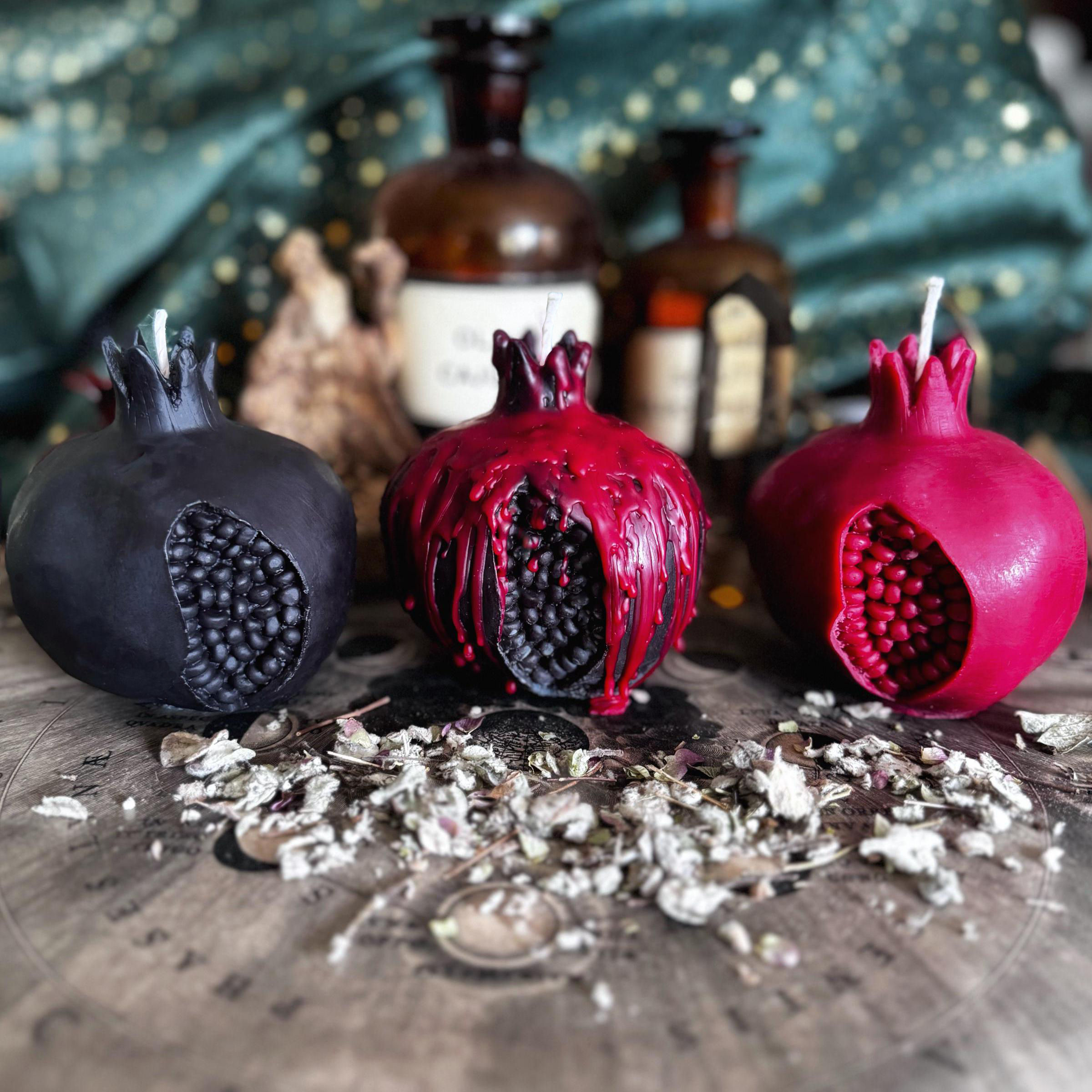 Pomegranate Candles 