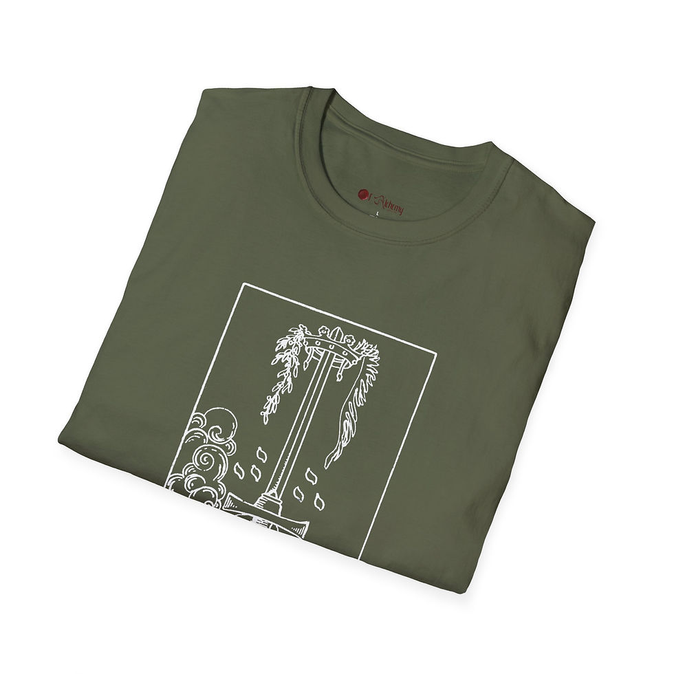 Miniaturbild: Tarot Ace of Swords Unisex Softstyle T-Shirt