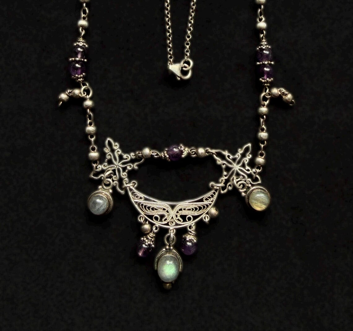 Labradorite Festoon Necklace