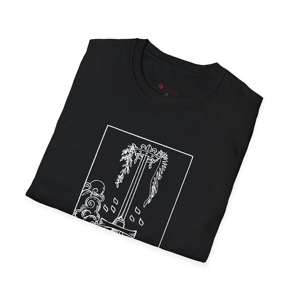 Miniaturbild: Tarot Ace of Swords Unisex Softstyle T-Shirt