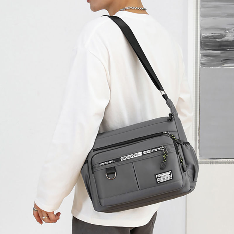 Thumbnail: Design Oxford Shoulder Bag Large Capacity Men's Casual Multi-layer Pocket Fashio
