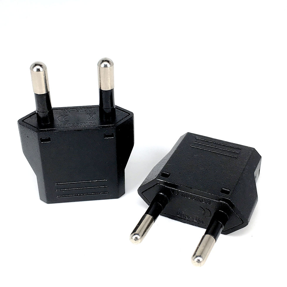 Thumbnail: 1-50pcs EU Euro KR Plug Adapter US to EU Plug Adapter Travel KR EU Adapter Elect