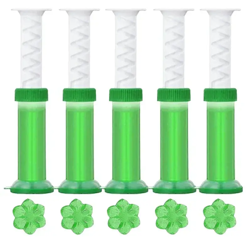Thumbnail: Color Flower Toilet Cleaner Gel Syringe Aromatic Drain Toilet Cleaning Detergent