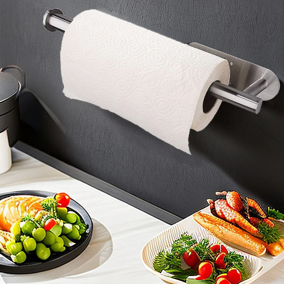 Thumbnail: Kitchen Paper Towel Holder Adhesive Tissue Hanger Toilet Roll Paper Dispenser Ca