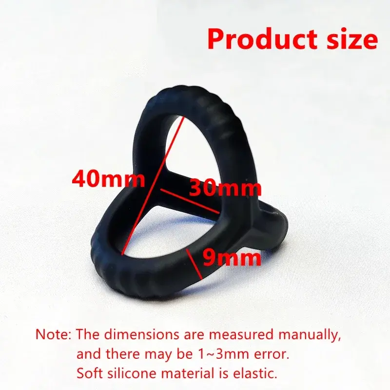 Thumbnail: Penis Ring Reusable Silicone Semen Cock Ring Penis Enlargement Delayed Ejaculati