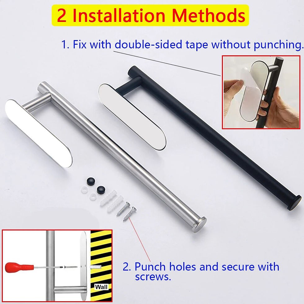 Thumbnail: Kitchen Paper Towel Holder Adhesive Tissue Hanger Toilet Roll Paper Dispenser Ca