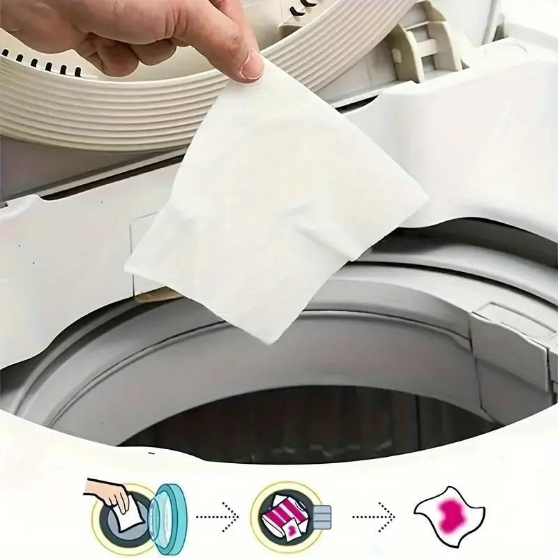 Thumbnail: Color Catcher Sheets Anti Color Run Laundry Sheets Strong Absorption Honeycomb D