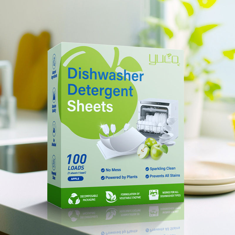Thumbnail: 100 Loads Lemon Scented Dishwashing Tablets, Quick Dissolve Oil Stains,Gentle Cl