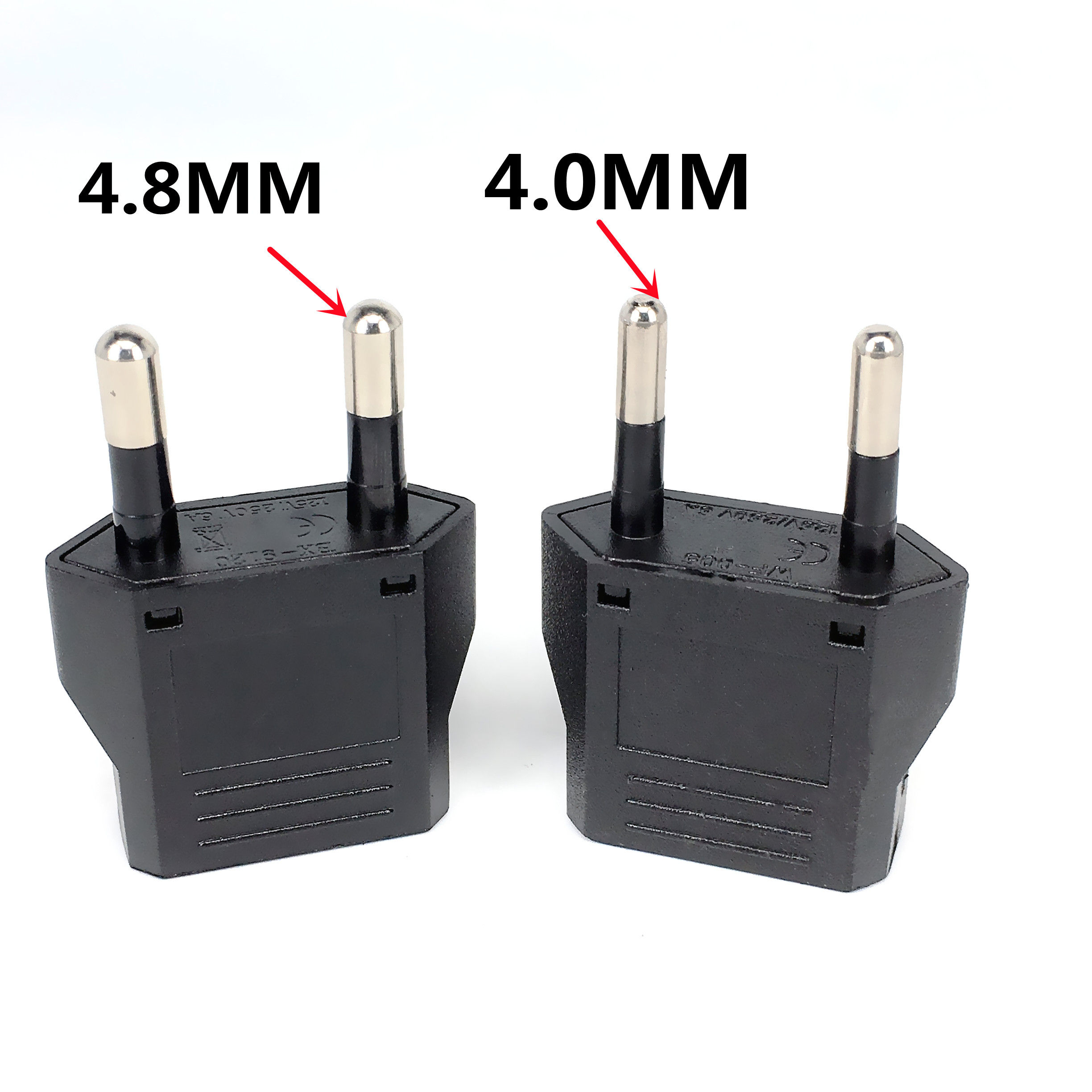 1-50pcs EU Euro KR Plug Adapter US to EU Plug Adapter Travel KR EU Adapter Elect