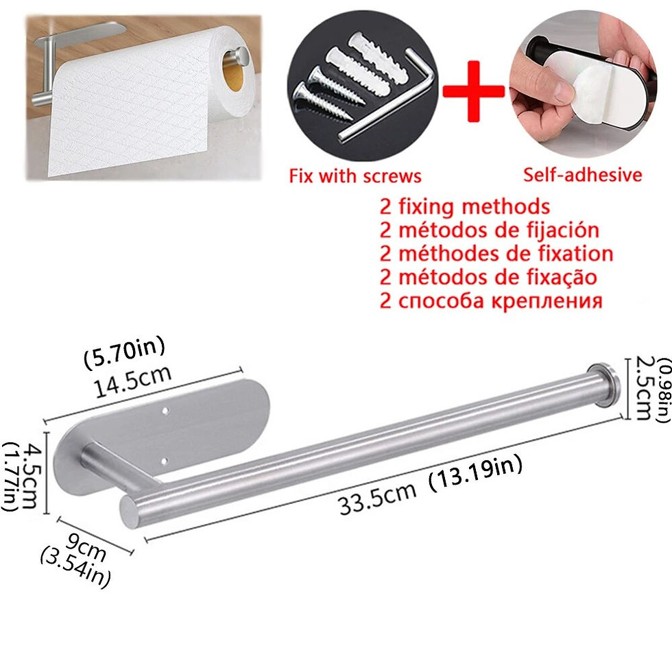 Thumbnail: Kitchen Paper Towel Holder Adhesive Tissue Hanger Toilet Roll Paper Dispenser Ca