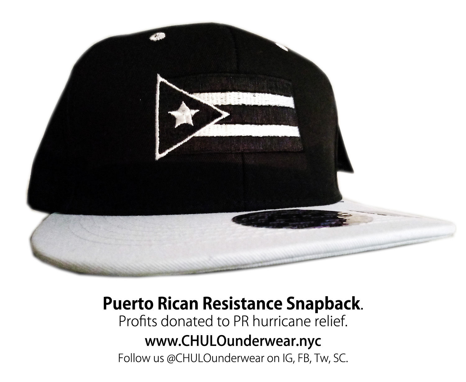 Puerto Rican Resistance Flag Snapback