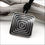 Thumbnail: HP141 ~ Hill Tribe Silver Large Square Spiral Pendant ~ Package of 1