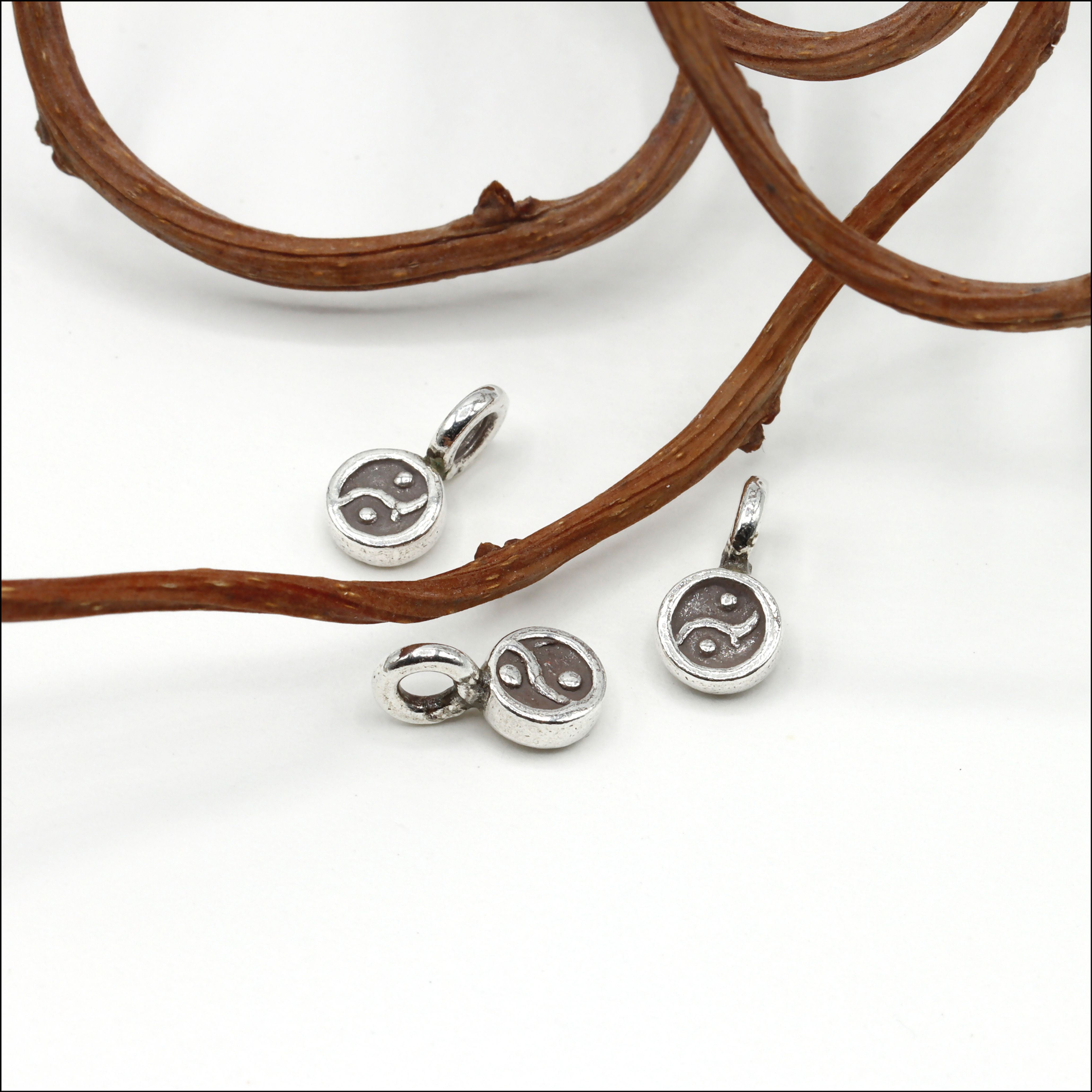 HP018 ~ Tiny Yin/Yang Charm ~ Package of 2