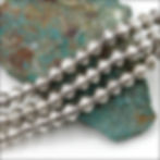 Hill Tribe Silver strand of spiral spacer beads measures 3" long. Each spiral bead is 3.8mm x 3.8mm with a 1mm hole.