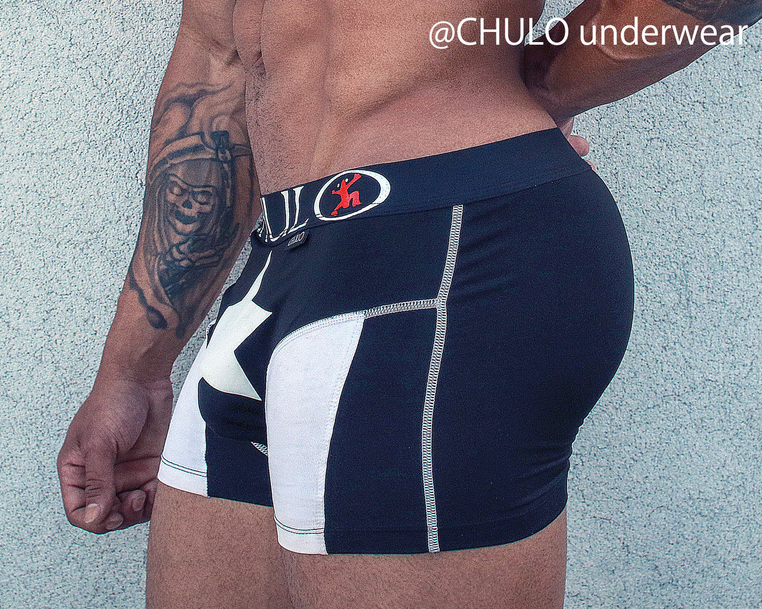 CHULO Puerto Rican Black Flag of Resistance & Solidarity Sport Boxer Briefs