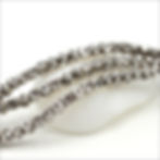 Hill Tribe Silver strand of tiny faceted spacer beads