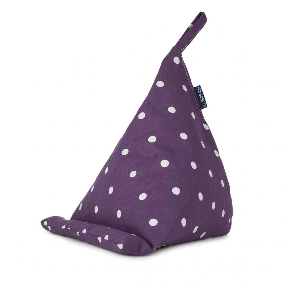 Miniature : Coussin pour tablette à pois violets
