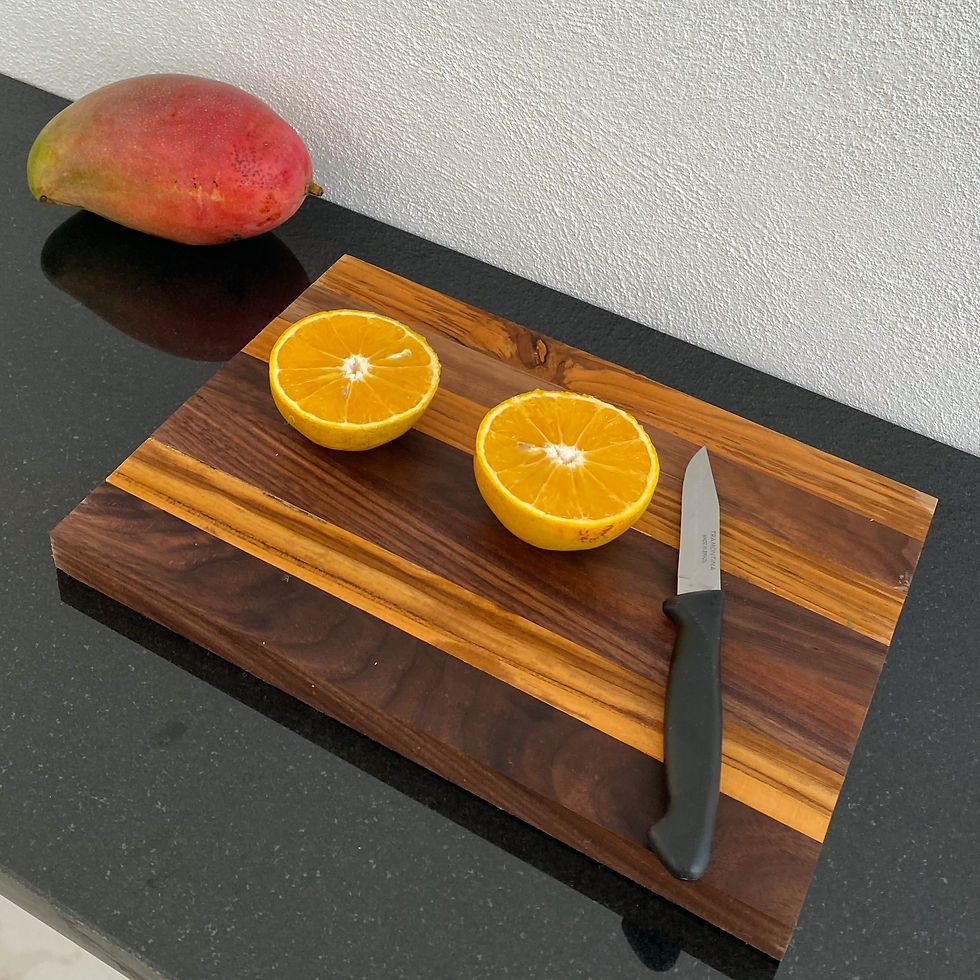Miniatura: Tabla de picar Madera de Nogal y Teca