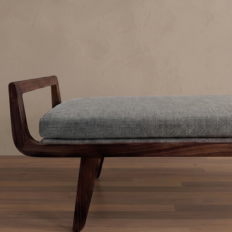 Miniatura: Pie de cama Walnut Madera de Parota