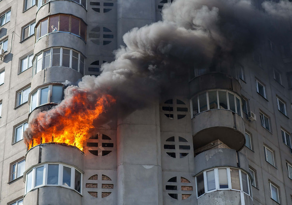 Incendie dans un unité de condo démontrant l'Importance d'avoir de l'assurance responsabilité civle pour une copropriété