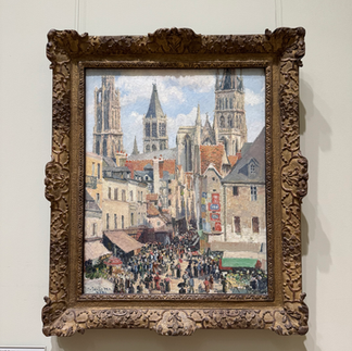 Camille Pissarro - The Old Market at Rouen