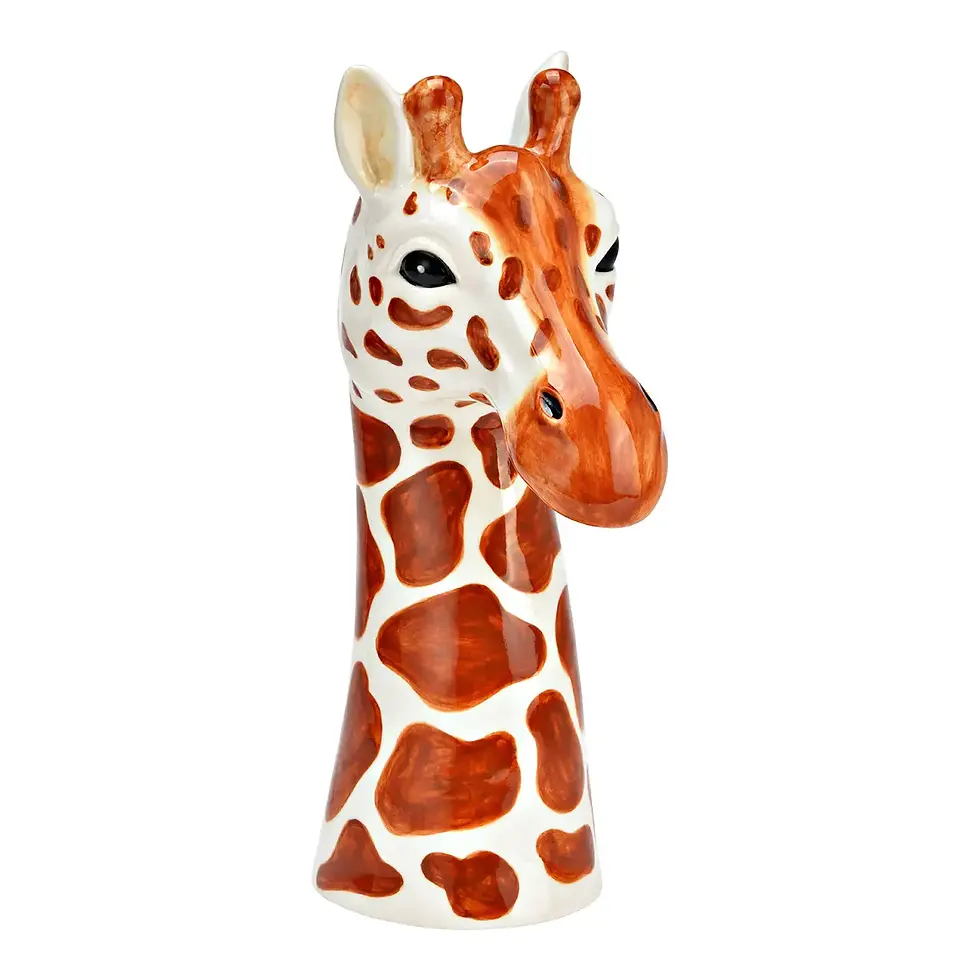 Miniature : vue fond blanc vase girafe