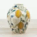 Vase emaille citron