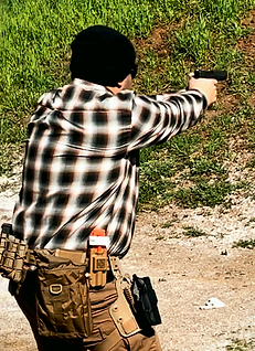 Defensive handgun firearms training.