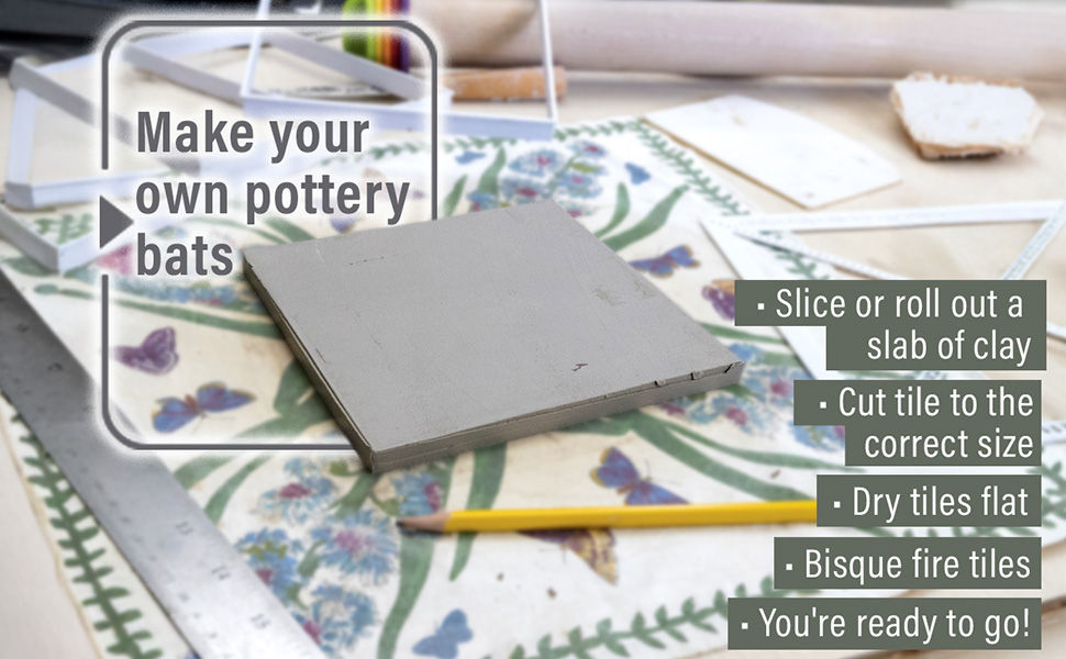 Thumbnail: 6" TILE SPINNER Pottery Bat System - by OUTPOST POTTERY