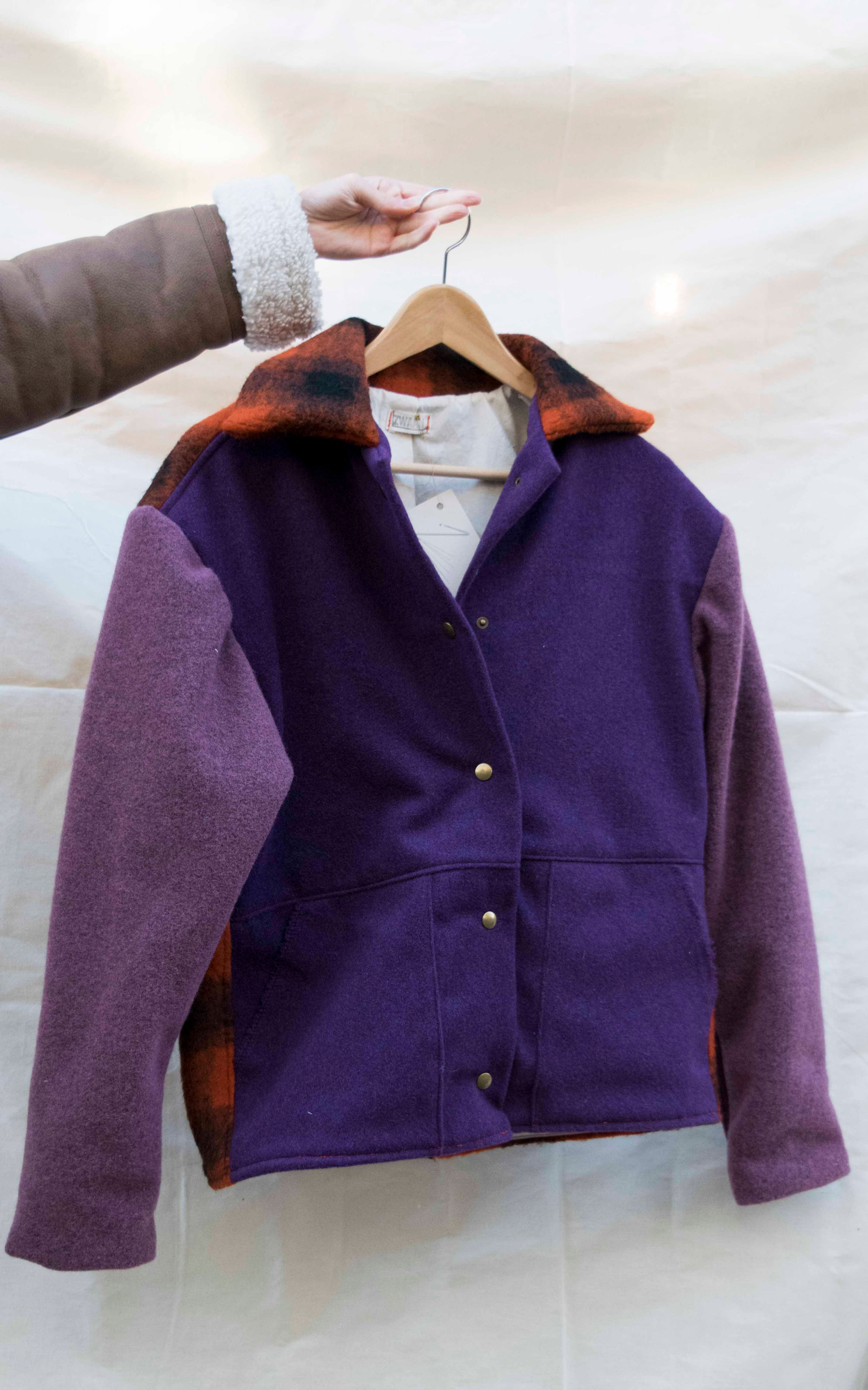 handgemaakt oversized statement jasje unisex van restmaterialen duurzame slow fashion