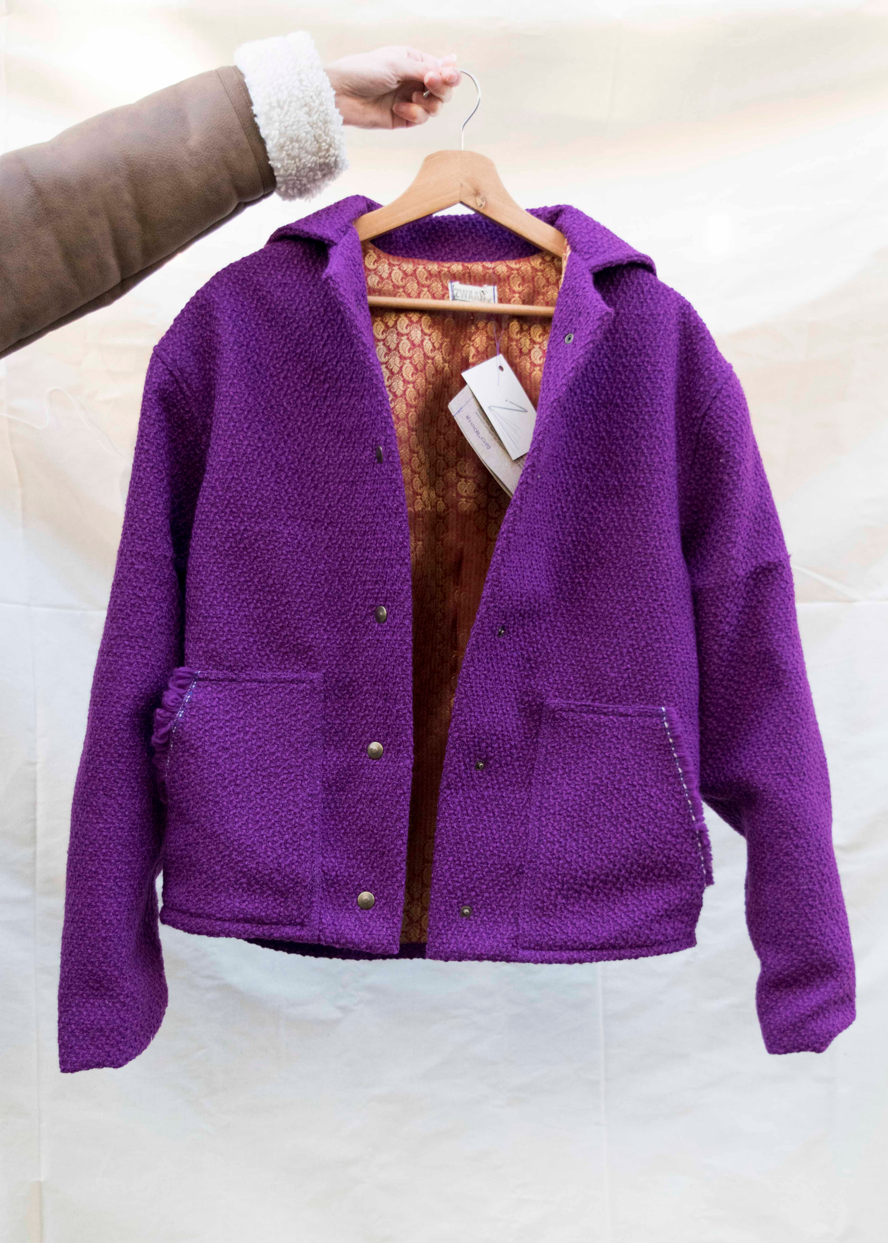 handgemaakt oversized statement jasje unisex van restmaterialen duurzame slow fashion