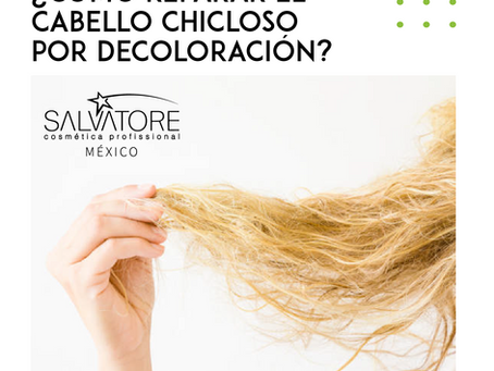 ¿Cómo reparar el cabello chicloso por decoloración?
