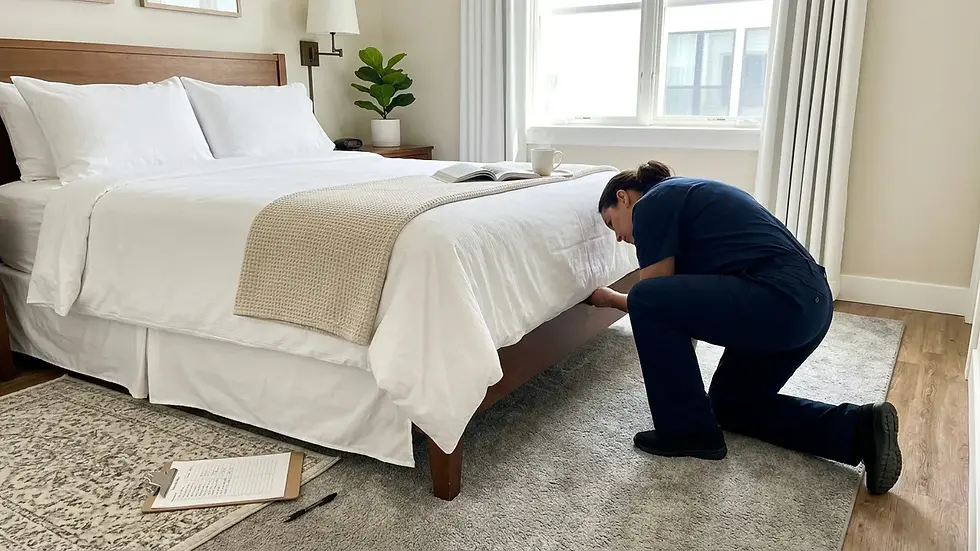 Turnover cleaning checklist to get 5 star reviews on Airbnb