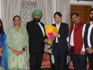 Global President Dr. Park Called on His Excellency Governor of Uttrakhand Lt Gen (R.) Gurmeet Singh.