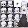 ゴスロリ風少女/表情差分×10種