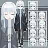 パーカー少女/立ち絵差分×9種