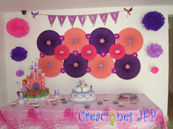 Decoración con rosetas