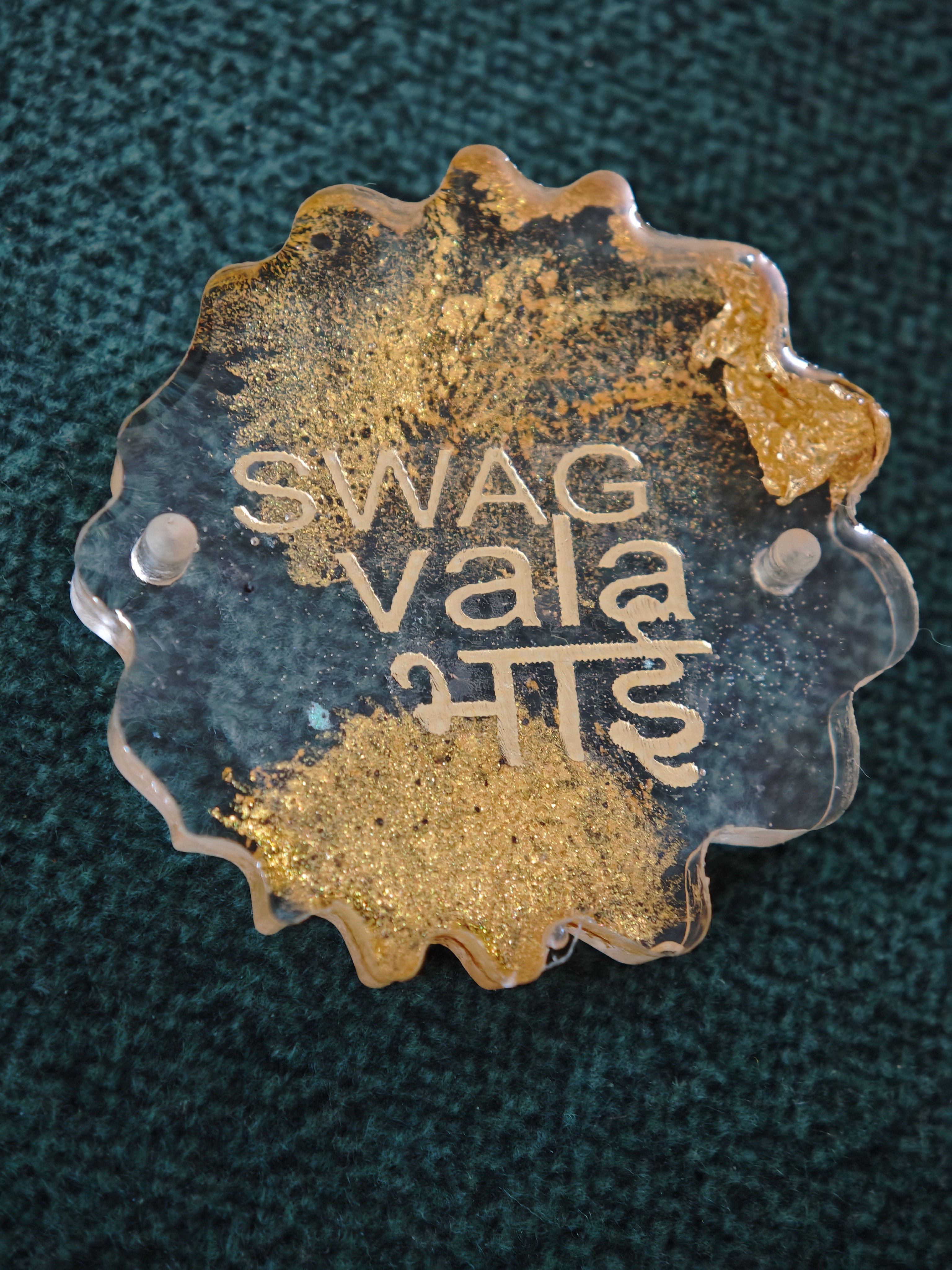 "Swag Wala Bhai" Quirky Resin Rakhi
