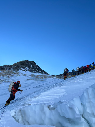 Lhotse Face Below the Yellow Band on Everest