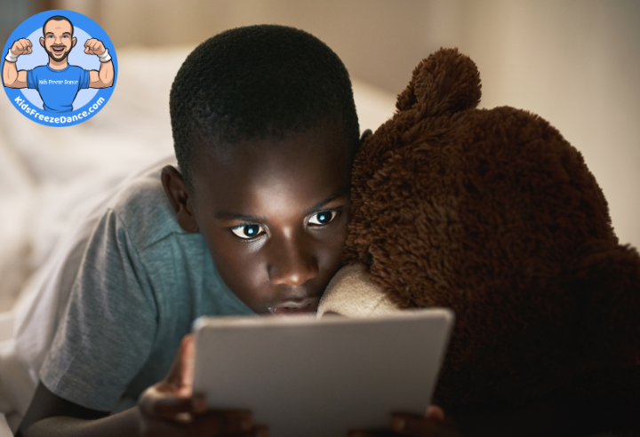 screen time solved with kids freeze dance