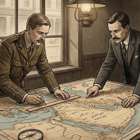 "Lines in the Sand" — Sykes-Picot, Balfour, and the Creation of the Modern Middle East