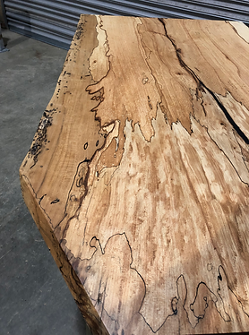 spalted beech dining table top